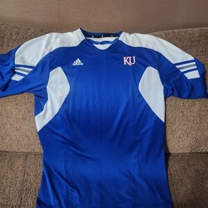 Men's Kansas Jayhawk Adidas Shirts Sz.XL